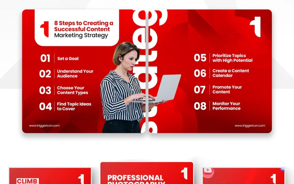 Triggericon social media designs